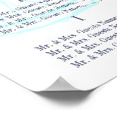 Tableau de placement des invités de Baby Shower av (Coin)