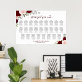 Tableau de placement des invités de mariage avec 2 (Bureau à domicile)