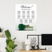 Tableau de placement des invités de mariage Rose V (Bureau à domicile)