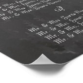 Tableau de placement des invités de mariage vintag (Coin)