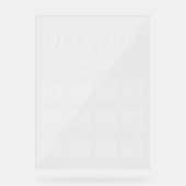 Tableau de placement élégant et moderne en typogra (Recto)