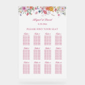 Tableau de placement en acrylique pour mariage aux (Recto)