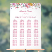 Tableau de placement en acrylique pour mariage aux (Neutre)