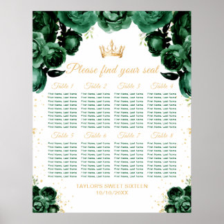 Tableau de placement Green Princess Sweet Sixteen