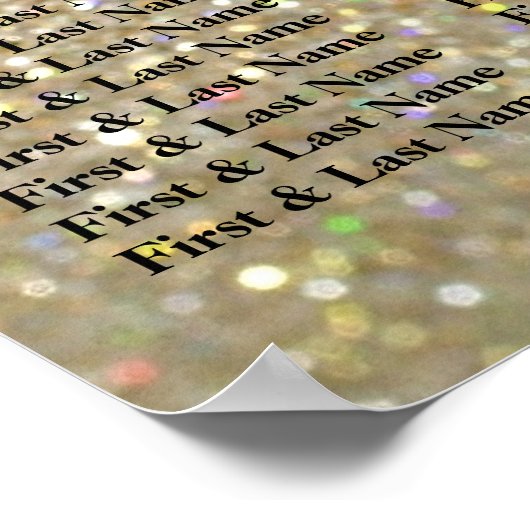 Tableau de placement - Or Pailleté Fab (Coin)