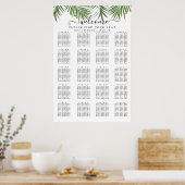 Tableau de placement Palmier Aquarelle Moderne (Cuisine)