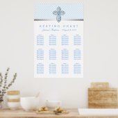 Tableau de placement pour baptême Baby Blue (Cuisine)