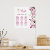 Tableau de placement pour la Première Communion au (Cuisine)