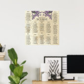Tableau de placement Purple et Green Paon 12 Table (Bureau à domicile)