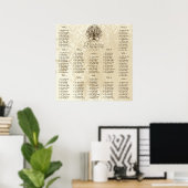 Tableau de placement Romantique Brun Tourbillon Ar (Bureau à domicile)