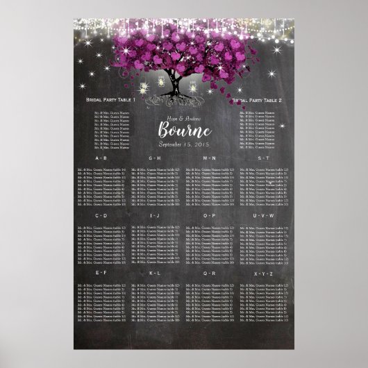Tableau de placement Sangria Vin Pourpre Tableau N (Devant)