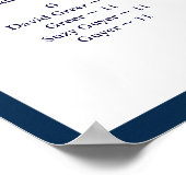 Tableau de plan de sièges couleur DIY Monogram Mod (Coin)