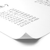 Tableau de Planification de Sièges de Mariage Impr (Coin)