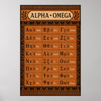 Tableau de poterie en terre cuite de l'alphabet gr