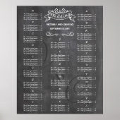 Tableau de présence des invités du tableau de bord (Devant)