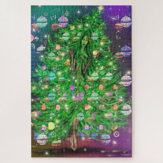 Tableau de puzzle de l'arbre de Noël Gir (Vertical)