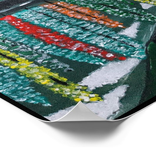 Tableau de réflexion d'automne par Alfred Fox (Coin)