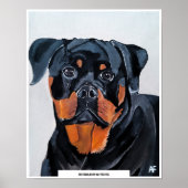 Tableau de Rottweiler par Alfred Fox (Devant)