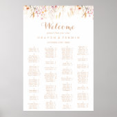 Tableau de siège alphabétique floral sauvage du pr (Devant)