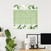 Tableau de Siège aux Feuilles Tropicales Vertes et (Bureau à domicile)