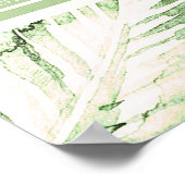 Tableau de Siège de Feuilles Tropicales Vertes Bla (Coin)