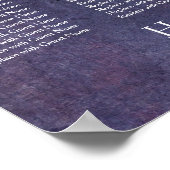 Tableau de siège de la réception de Grunge pourpre (Coin)