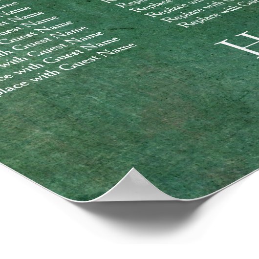 Tableau de siège de la réception de Grunge Vert fo (Coin)