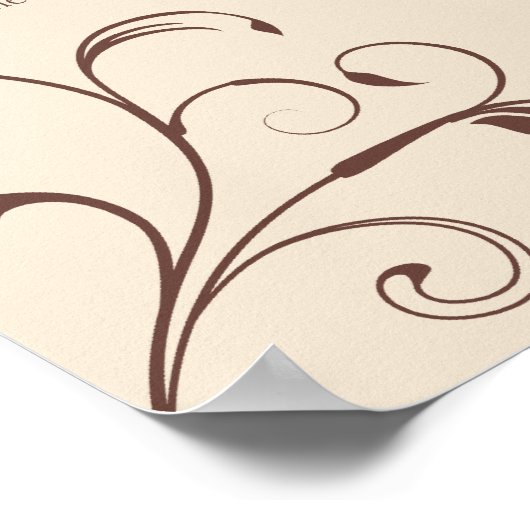 Tableau de siège de la réception de mariage Brown  (Coin)