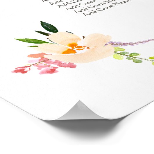 Tableau de siège de la réception de mariage de sau (Coin)