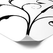 Tableau de siège de la réception de mariage noir e (Coin)