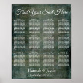 Tableau de siège de la réception du Grunge Vert fo (Devant)