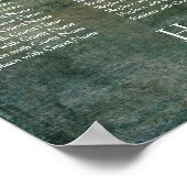 Tableau de siège de la réception du Grunge Vert fo (Coin)