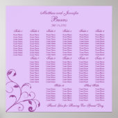 Tableau de siège de la réception du mariage Carré  (Devant)