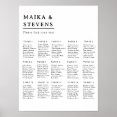 Tableau de Siège de Mariage en Mousse à Écriture É (Devant)