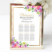 Tableau de Siège de Réception de Mariage Fleur Ros