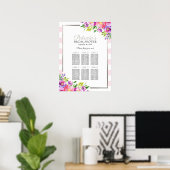 Tableau de Siège de Réception de Mariage Fleurs Ro (Bureau à domicile)