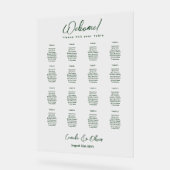 TABLEAU DE SIÈGE DU MARIAGE ACRYLIQUE GRAPHIQUE 16 (Angle)