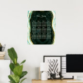 Tableau de siège du Mariage de l'Agate d'Or Vert t (Bureau à domicile)