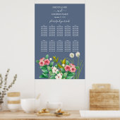 Tableau de siège du Mariage fleur sauvage Periwink (Cuisine)