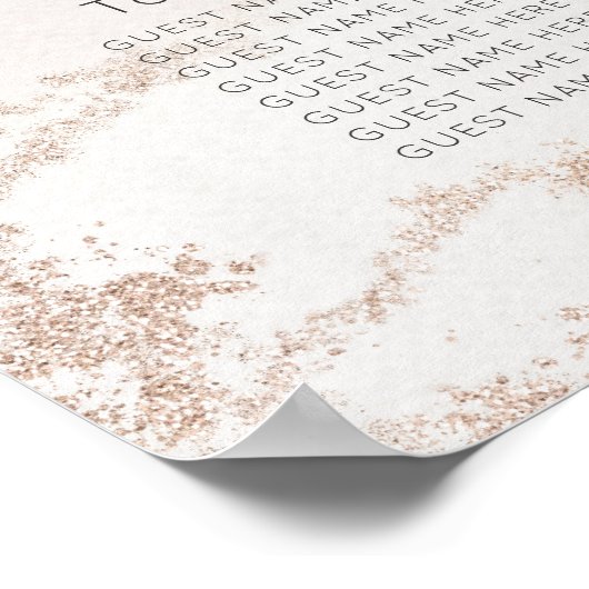 Tableau de siège du Mariage Ombre Blush Pink Frost (Coin)