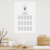 Tableau de siège du Mariage Rustic King Protea (Cuisine)