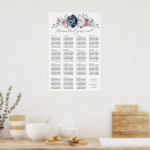 Tableau de siège en ardoise rose Rose bleu foncé (Cuisine)