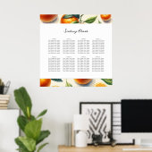 Tableau de Siège Feuilles d'Orange Aquarelle Citru (Bureau à domicile)