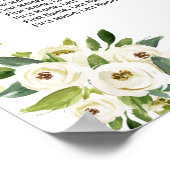 Tableau de Siège Fleurs Élégantes Blanches en Fleu (Coin)