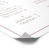 Tableau de siège horizontal minimal Rose or (Coin)