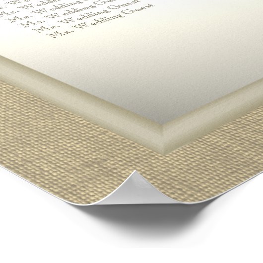 Tableau de siège Mariage de la boucle et de la bou (Coin)