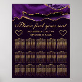 Tableau de siège Mariage de la Parties scintillant (Devant)