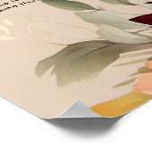 Tableau de siège Mariage floral de la chute en ter (Coin)