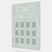 Tableau de siège Mariage vert de la taille de main (Angle)