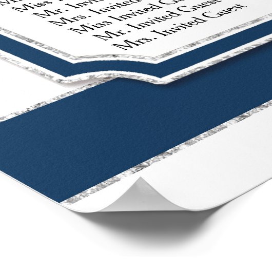 Tableau de siège Marine Blue Hydrangea Moderne (Coin)